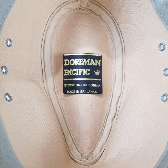 Dorfman Pacific Hat Safari Fitted Mens Large Khaki Tan Vent Eyelets Outdoor - Picture 7 of 9